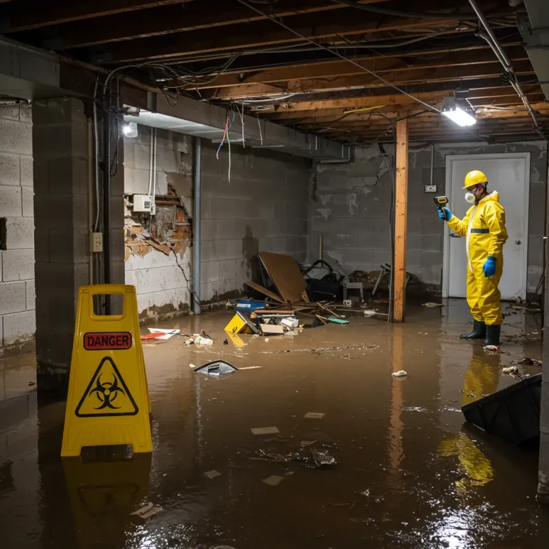 Flooded Basement Electrical Hazard in Minden, NV Property